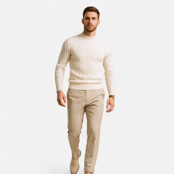 MARIVELOFASHION | MAGLIONE GIROCOLLO A TRECCE