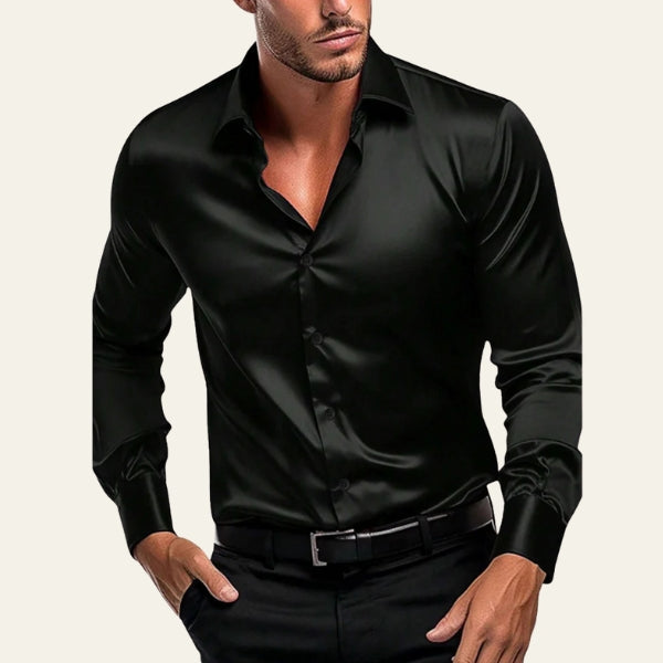 MARIVELOFASHION | CAMICIA MANICA LUNGA | TESSUTO SATINATO