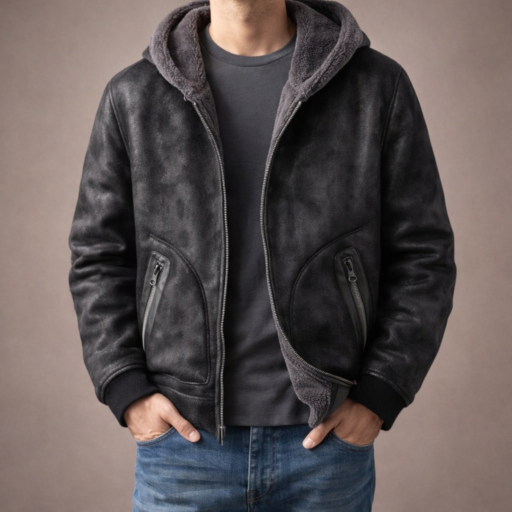 MARIVELOFASHION | GIACCA ISOLANTE CON ZIP DA UOMO