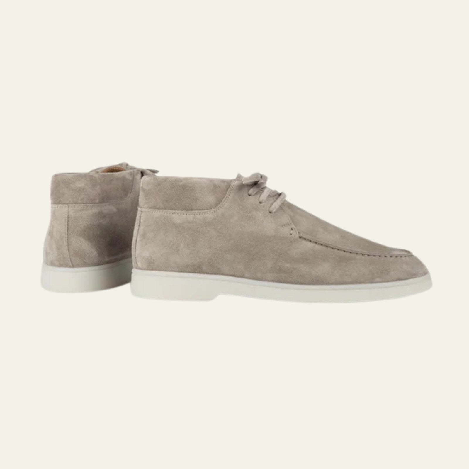 MARIVELOFASHION | DESERT BOOT IN CAMOSCIO VEGANO – GRIGIO CHIARO