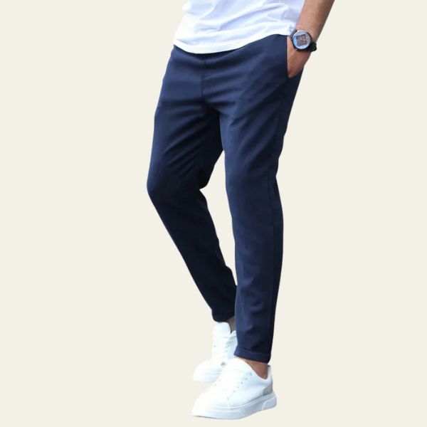 MARIVELOFASHION | PANTALONI SLIM FIT ELASTICIZZATI | COTONE