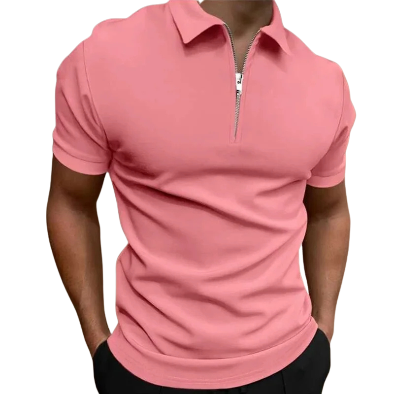 MARIVELOFASHION | GREGORIO | POLO MODERNO CON ZIP A MEZZA LUNGHEZZA DA UOMO