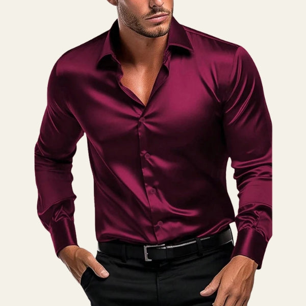 MARIVELOFASHION | CAMICIA MANICA LUNGA | TESSUTO SATINATO
