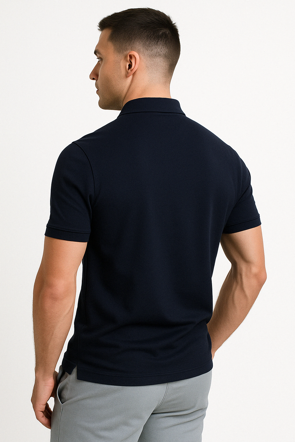 MARIVELOFASHION | GREGORIO | POLO MODERNO CON ZIP A MEZZA LUNGHEZZA DA UOMO