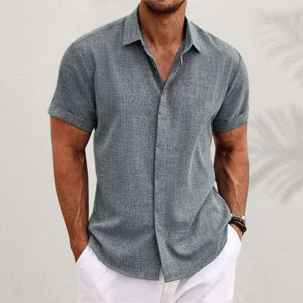 MARIVELOFASHION | CAMICIA A MANICHE CORTE | TESSUTO LEGGERO
