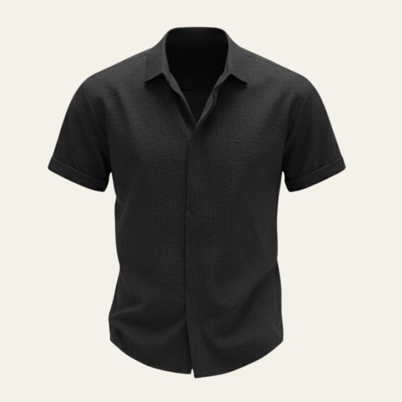 MARIVELOFASHION | CAMICIA A MANICHE CORTE | TESSUTO LEGGERO