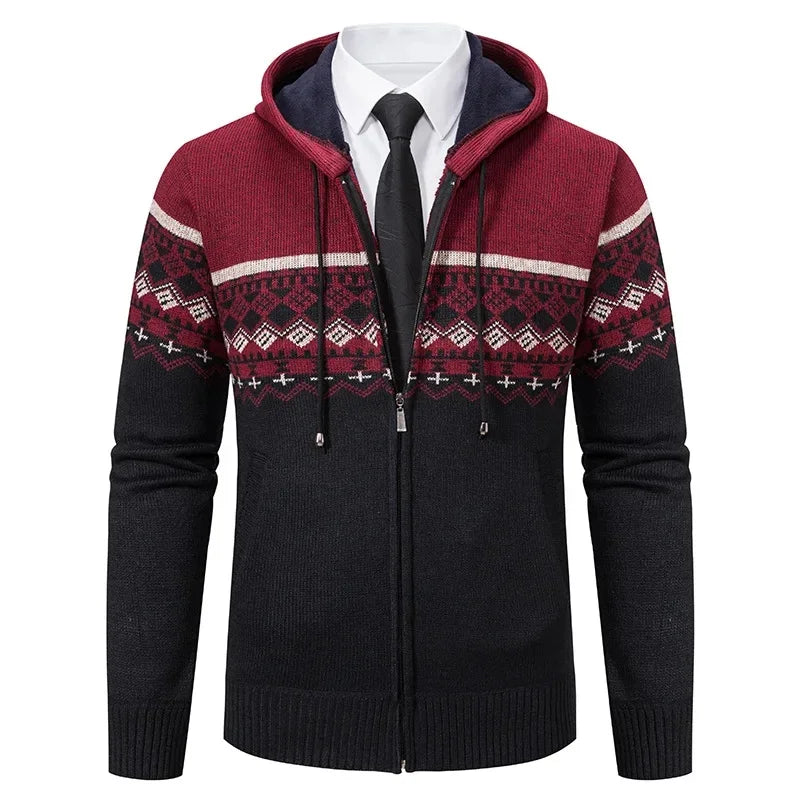 MARIVELOFASHION | GIACCA ETNICA IN MAGLIA DA UOMO