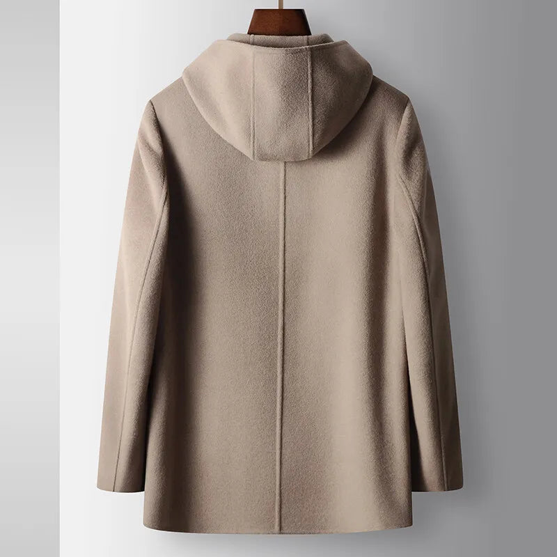 MARIVELOFASHION | CAPPOTTO IN LANA CON CAPPUCCIO DA UOMO