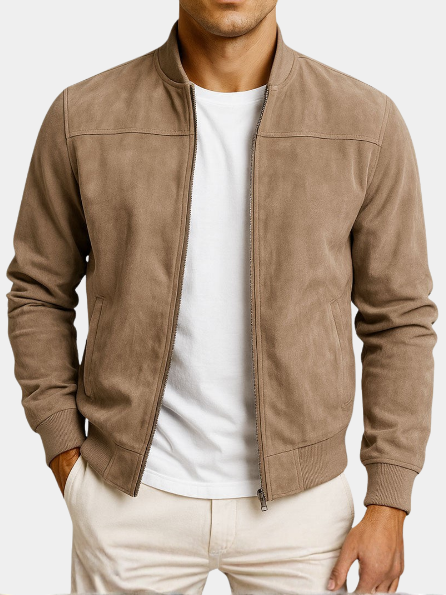 MARIVELOFASHION | GIACCA URBANA IN PELLE SCAMOSCIATA DA UOMO