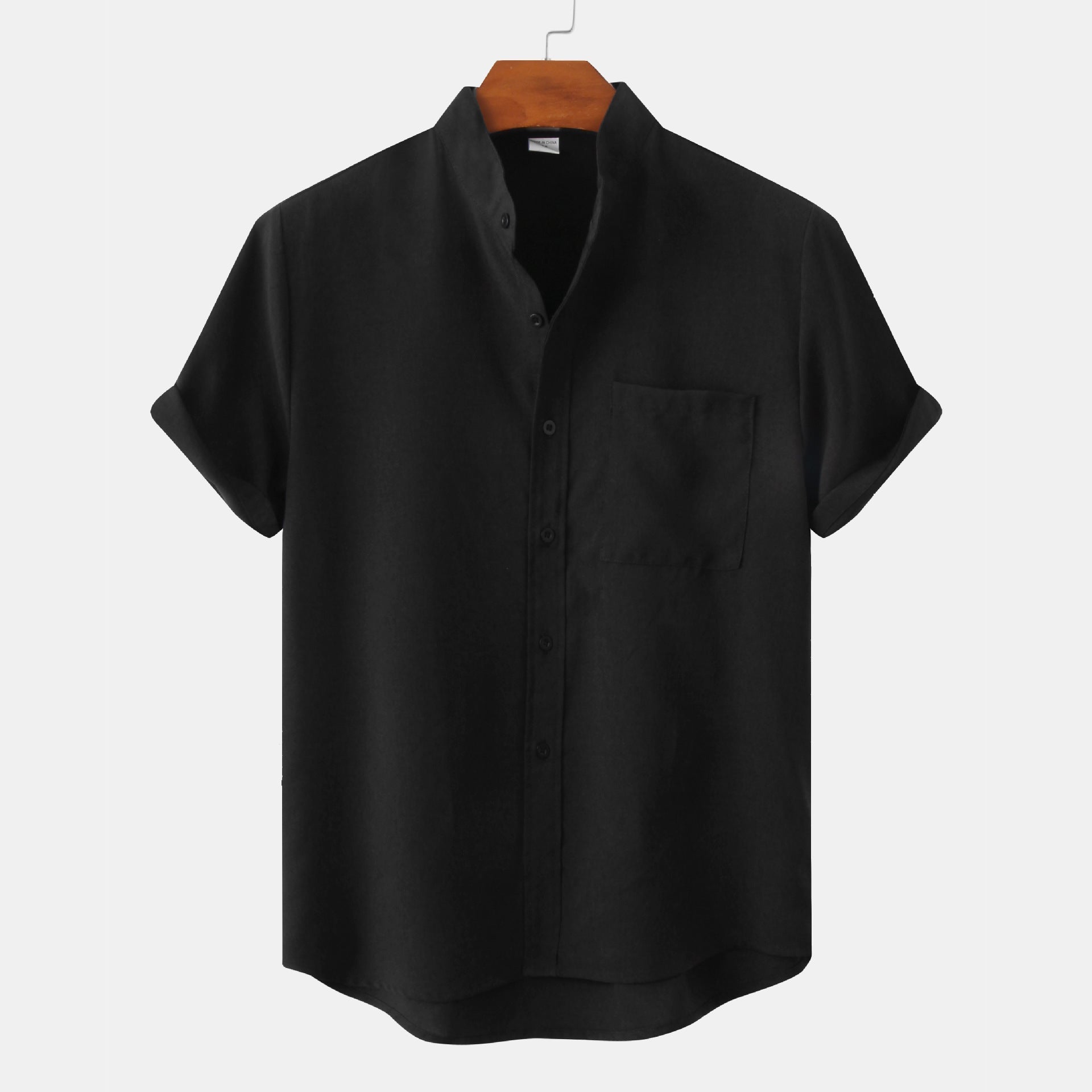 Benjamin | Camicia in Cotone Solido con Bottoni.