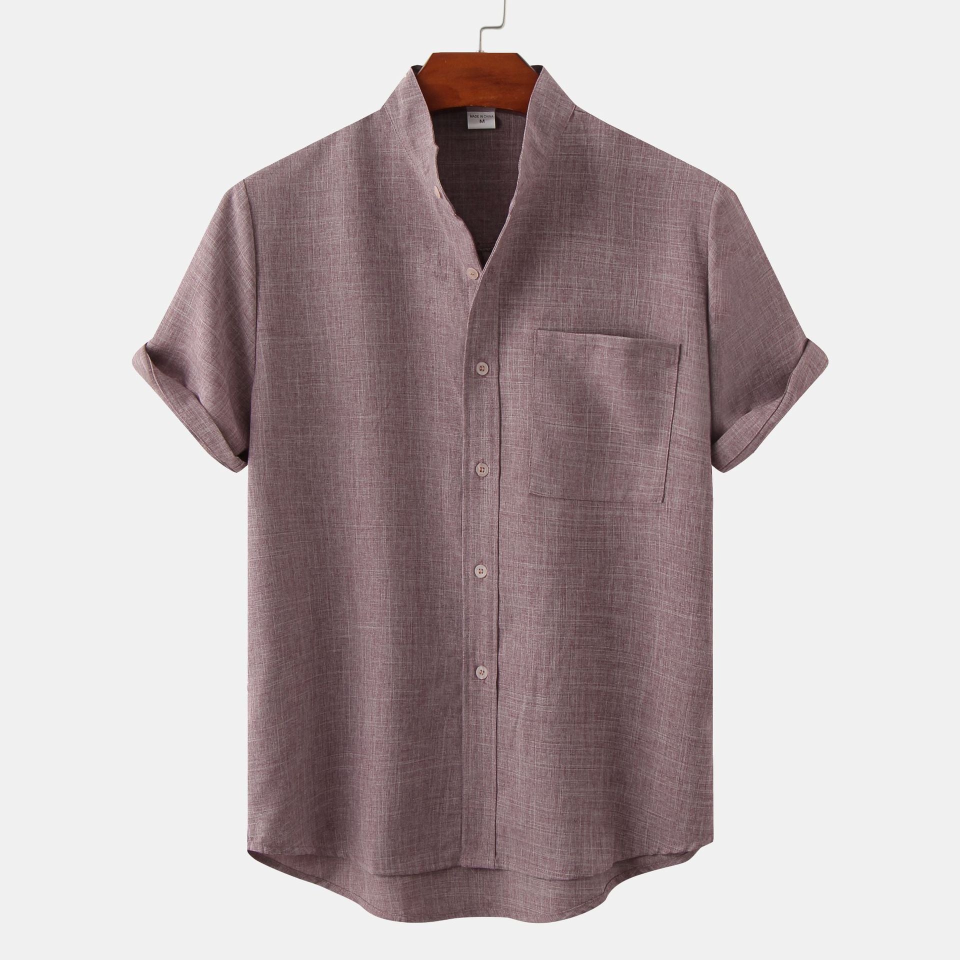 Benjamin | Camicia in Cotone Solido con Bottoni.