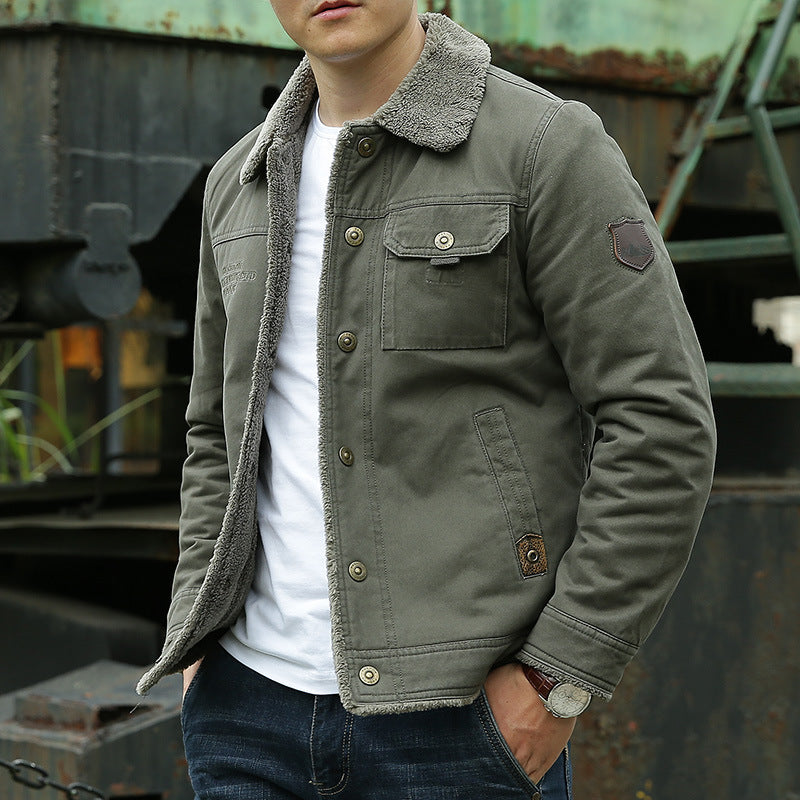MARIVELOFASHION | GIACCA IN COTONE FODERATA IN SHERPA DA UOMO