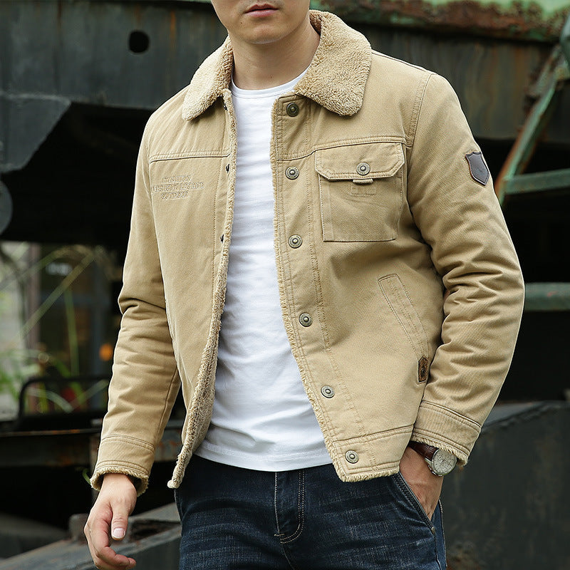 MARIVELOFASHION | GIACCA IN COTONE FODERATA IN SHERPA DA UOMO