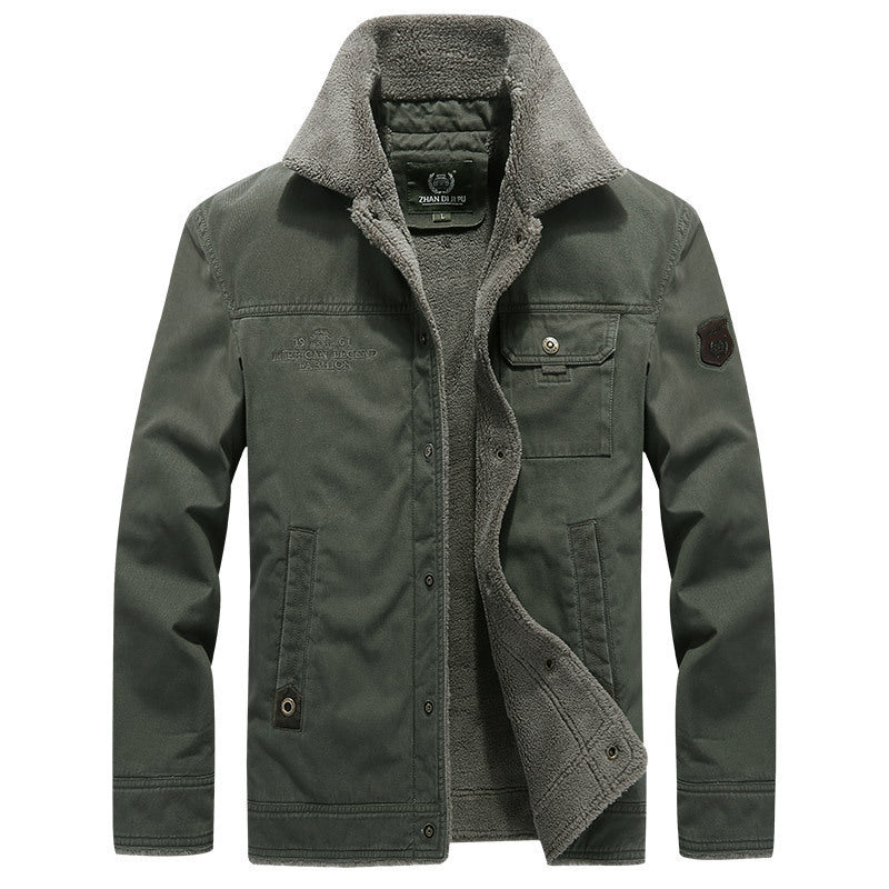 MARIVELOFASHION | GIACCA IN COTONE FODERATA IN SHERPA DA UOMO