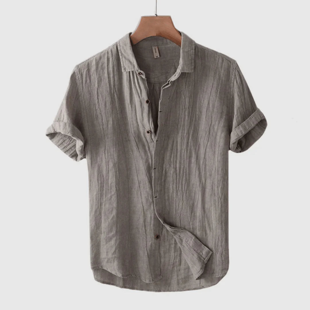 Scott | Elegante Camicia a Maniche Corte con Bottoni