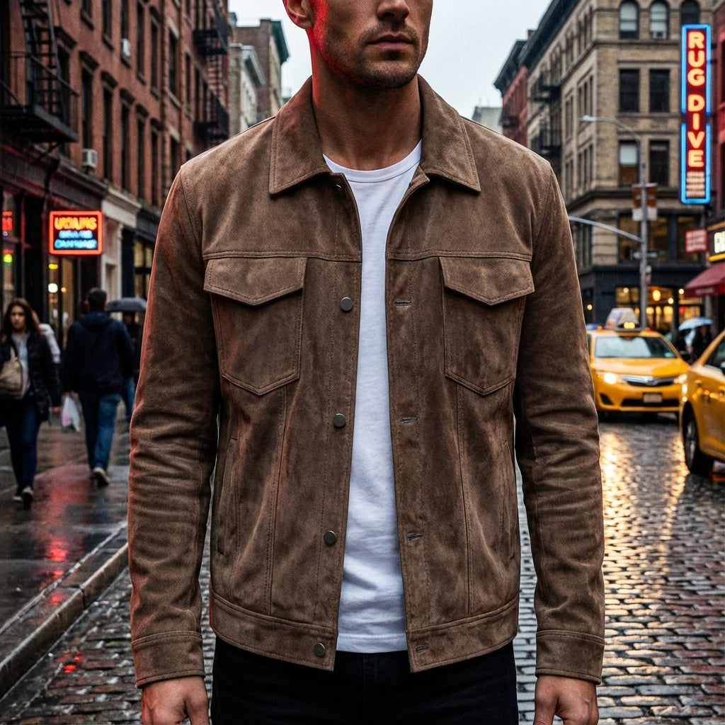 MARIVELOFASHION | GIACCA DA LAVORO RETRÒ DA UOMO