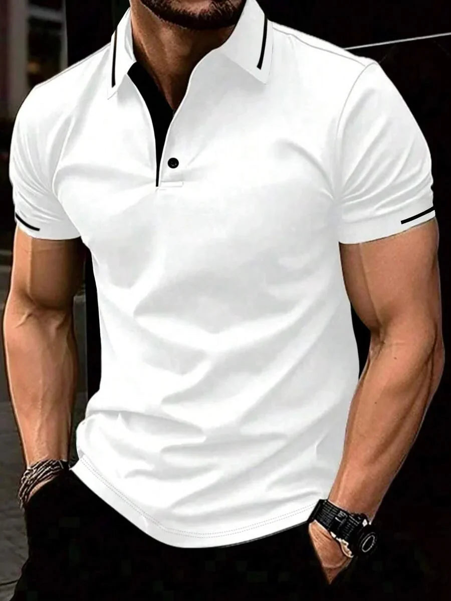 MARIVELOFASHION | DARIO | POLO ELEGANTE PER LE GIORNATE ESTIVE AL LAVORO DA UOMO