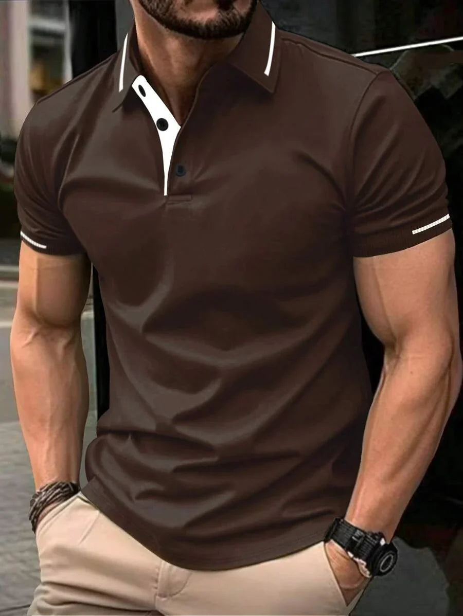 MARIVELOFASHION | DARIO | POLO ELEGANTE PER LE GIORNATE ESTIVE AL LAVORO DA UOMO
