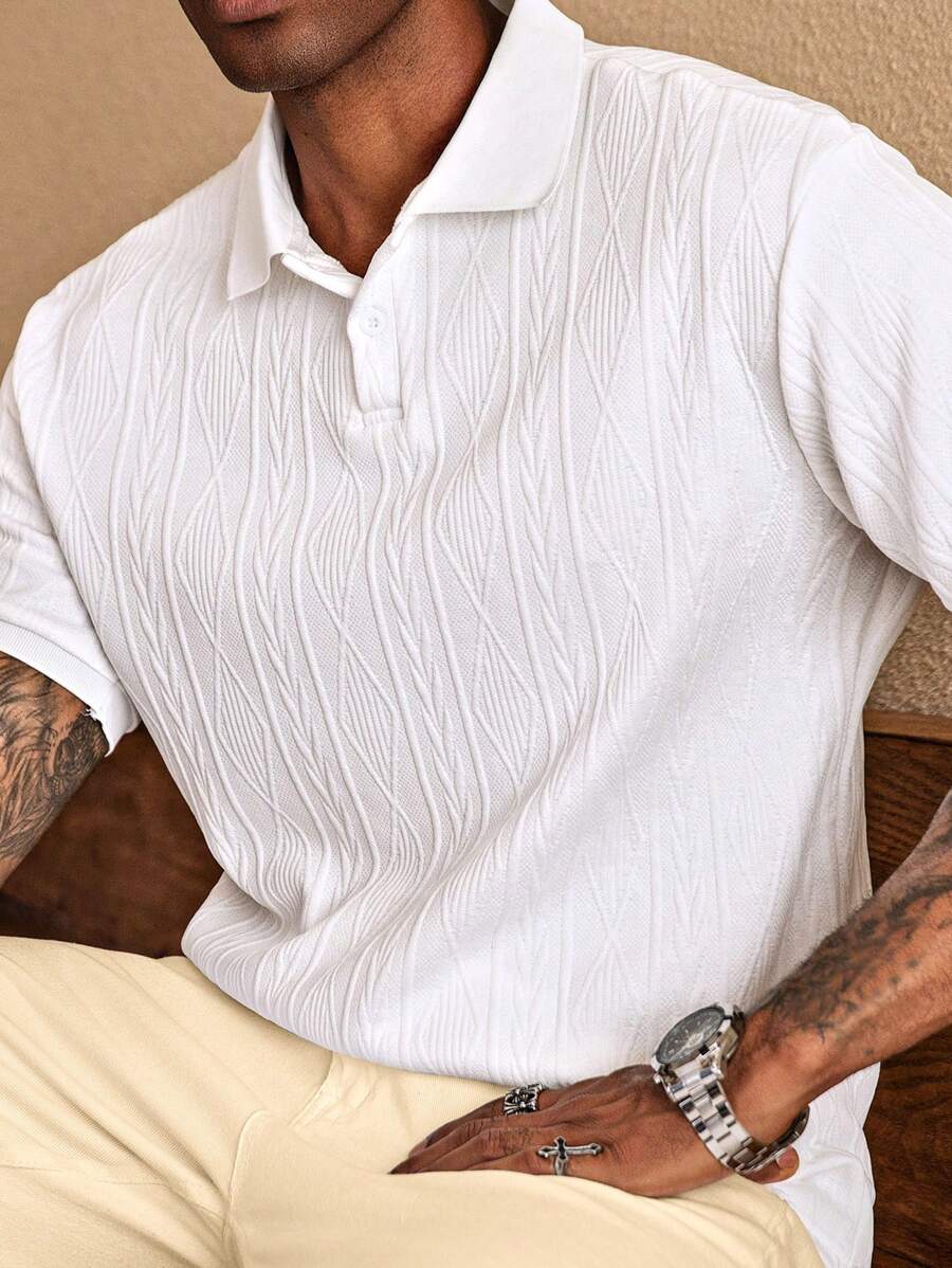 MARIVELOFASHION | GIANNI | POLO CASUAL ESTIVA CON BOTTONI DA UOMO