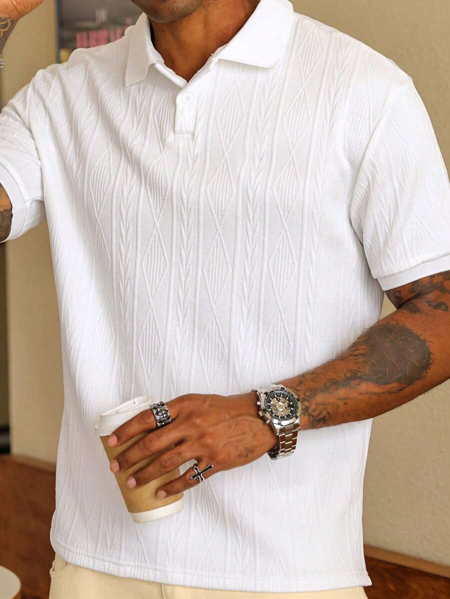MARIVELOFASHION | GIANNI | POLO CASUAL ESTIVA CON BOTTONI DA UOMO