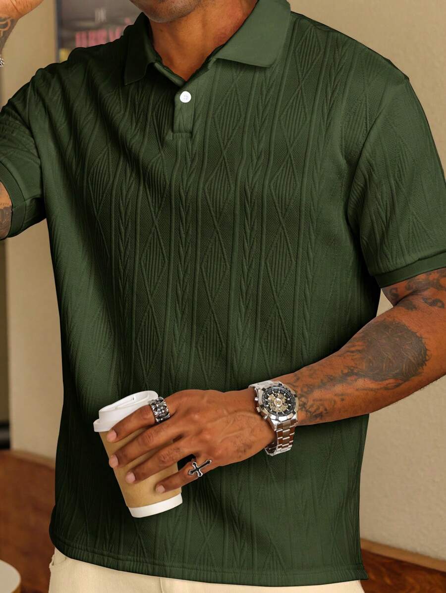MARIVELOFASHION | GIANNI | POLO CASUAL ESTIVA CON BOTTONI DA UOMO