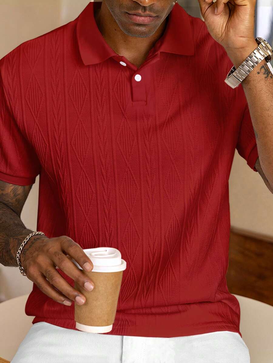 MARIVELOFASHION | GIANNI | POLO CASUAL ESTIVA CON BOTTONI DA UOMO