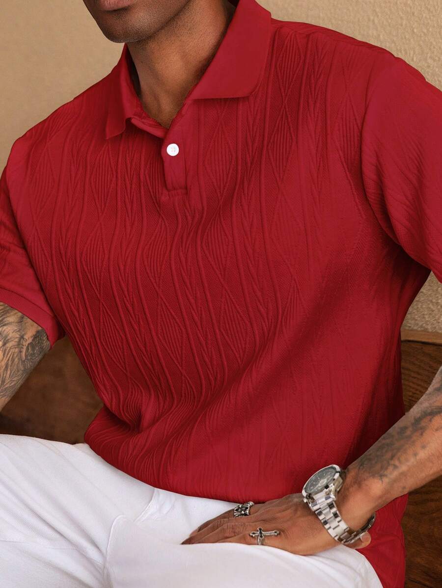 MARIVELOFASHION | GIANNI | POLO CASUAL ESTIVA CON BOTTONI DA UOMO