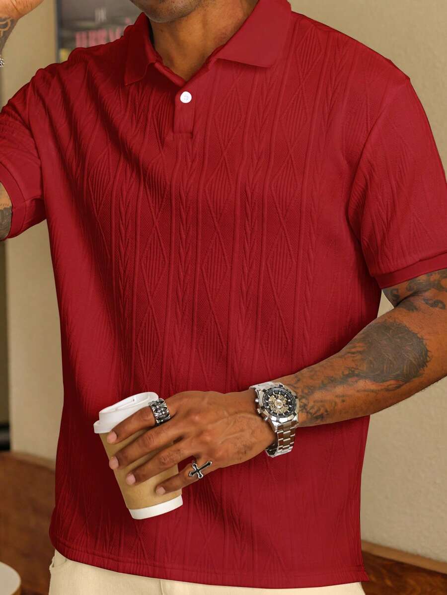 MARIVELOFASHION | GIANNI | POLO CASUAL ESTIVA CON BOTTONI DA UOMO