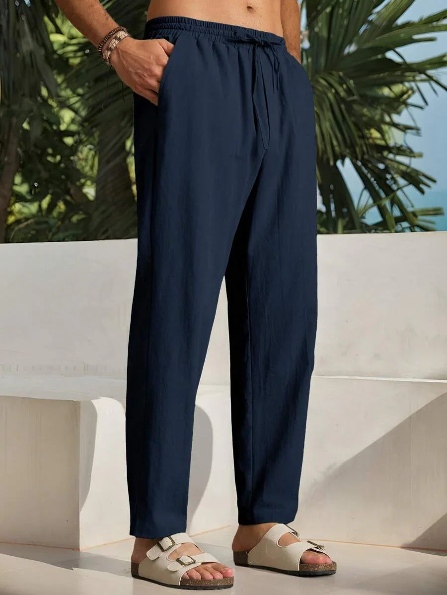 MARIVELOFASHION | MATTEO | PANTALONI ESTIVI DI LUSSO DA UOMO
