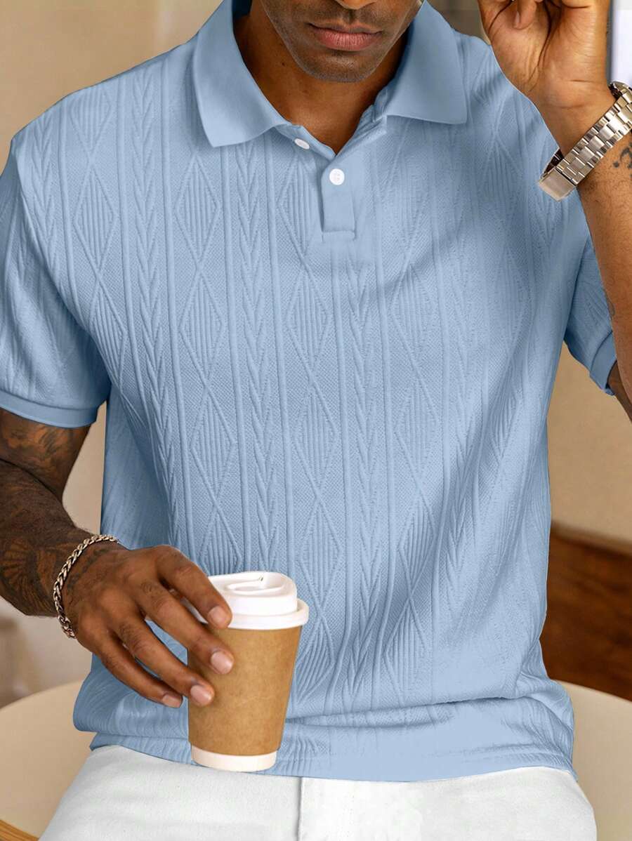 MARIVELOFASHION | GIANNI | POLO CASUAL ESTIVA CON BOTTONI DA UOMO