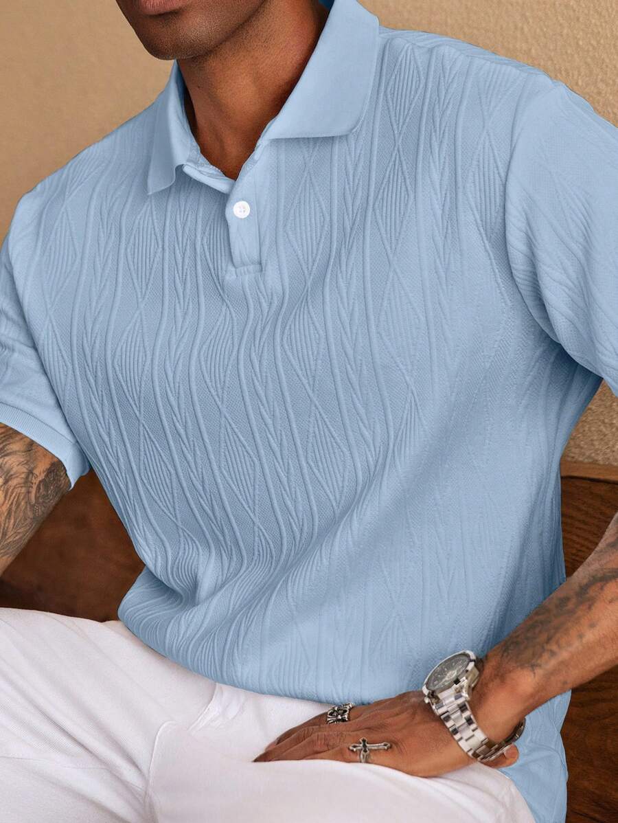 MARIVELOFASHION | GIANNI | POLO CASUAL ESTIVA CON BOTTONI DA UOMO