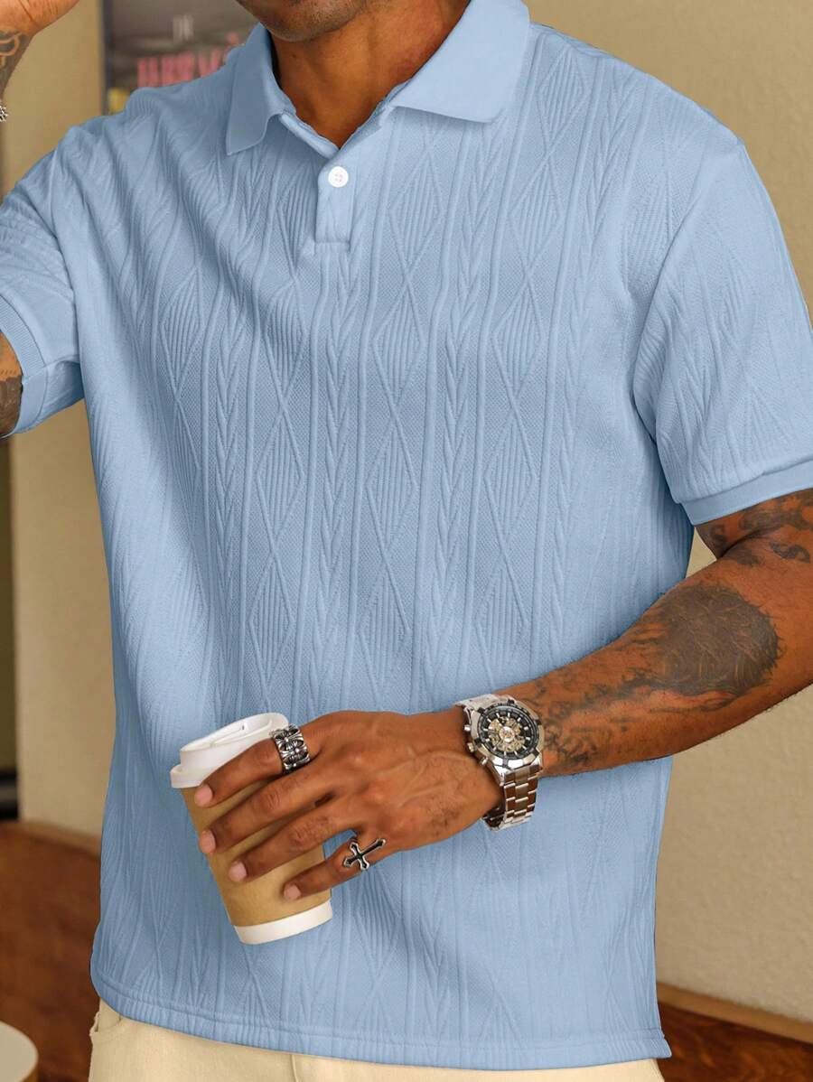 MARIVELOFASHION | GIANNI | POLO CASUAL ESTIVA CON BOTTONI DA UOMO