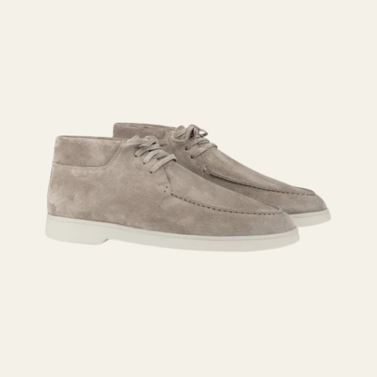 MARIVELOFASHION | DESERT BOOT IN CAMOSCIO VEGANO – GRIGIO CHIARO