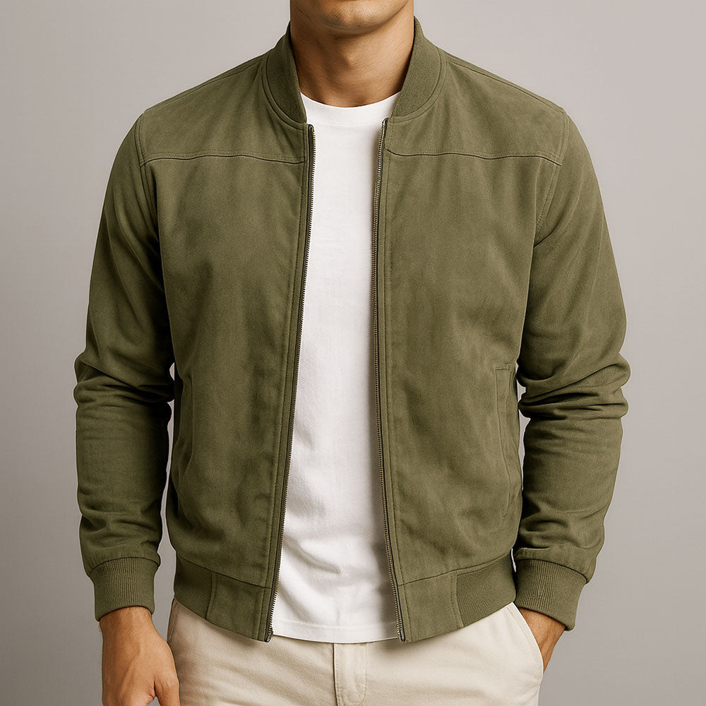 MARIVELOFASHION | GIACCA URBANA IN PELLE SCAMOSCIATA DA UOMO