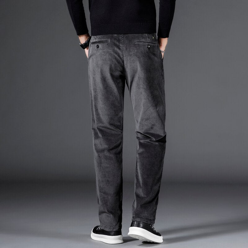 Jacob | Pantaloni in Corduroy a Vita Media.