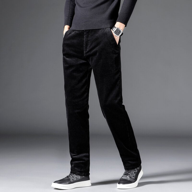 Jacob | Pantaloni in Corduroy a Vita Media.