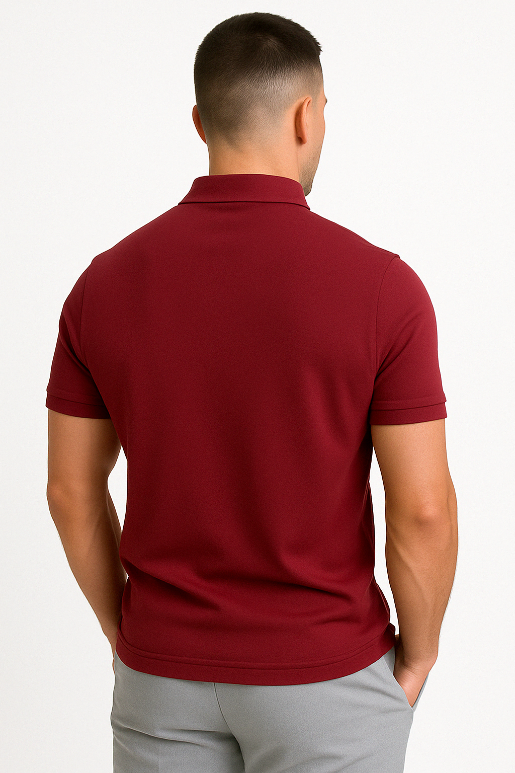 MARIVELOFASHION | GREGORIO | POLO MODERNO CON ZIP A MEZZA LUNGHEZZA DA UOMO