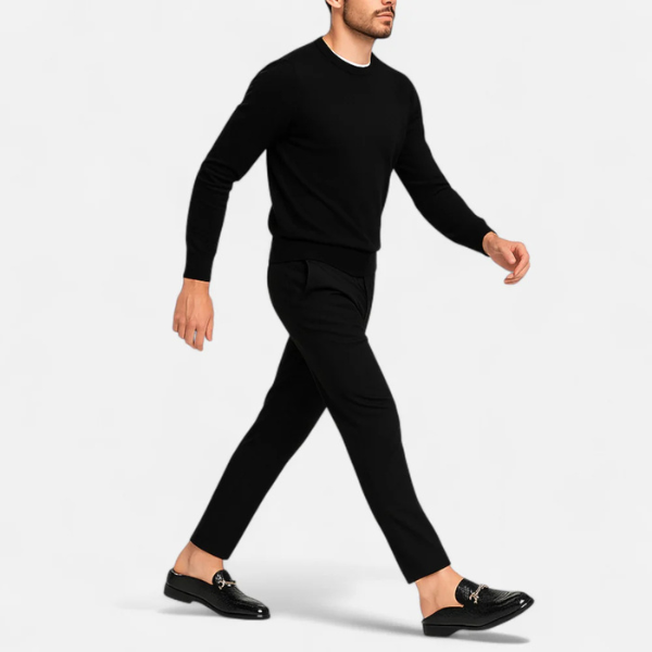 MARIVELOFASHION | Mocassini Eleganti | Slip-On in Pelle Vegana Lucida con Fibbia