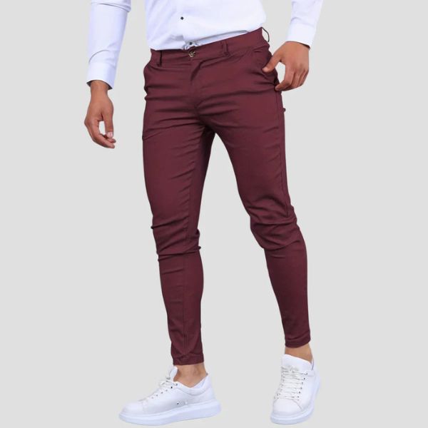 MARIVELOFASHION | PANTALONI SLIM IN VISCOSA