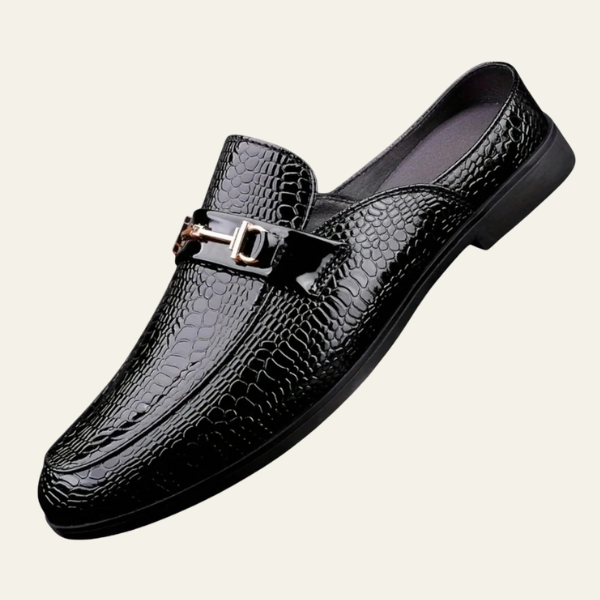 MARIVELOFASHION | Mocassini Eleganti | Slip-On in Pelle Vegana Lucida con Fibbia