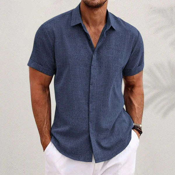 MARIVELOFASHION | CAMICIA A MANICHE CORTE | TESSUTO LEGGERO