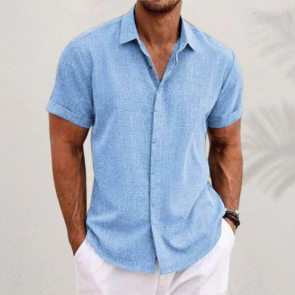 MARIVELOFASHION | CAMICIA A MANICHE CORTE | TESSUTO LEGGERO