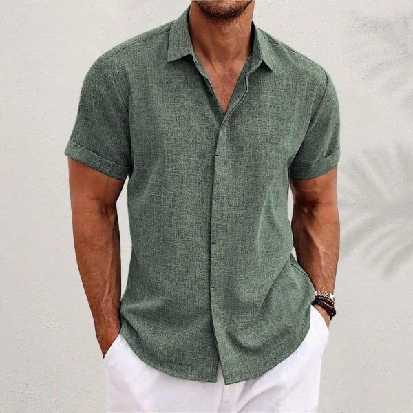 MARIVELOFASHION | CAMICIA A MANICHE CORTE | TESSUTO LEGGERO