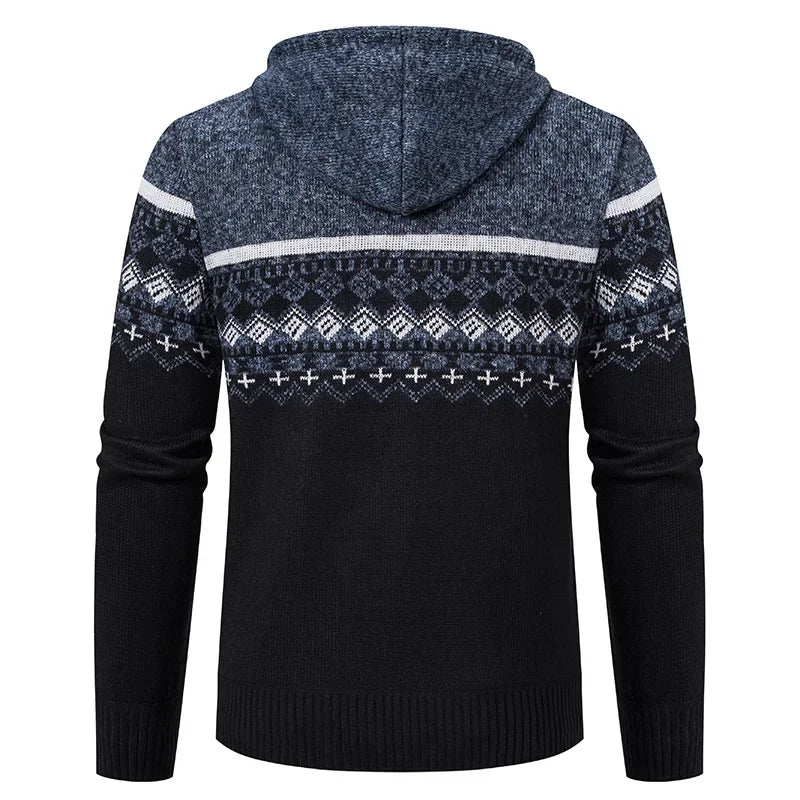 MARIVELOFASHION | GIACCA ETNICA IN MAGLIA DA UOMO
