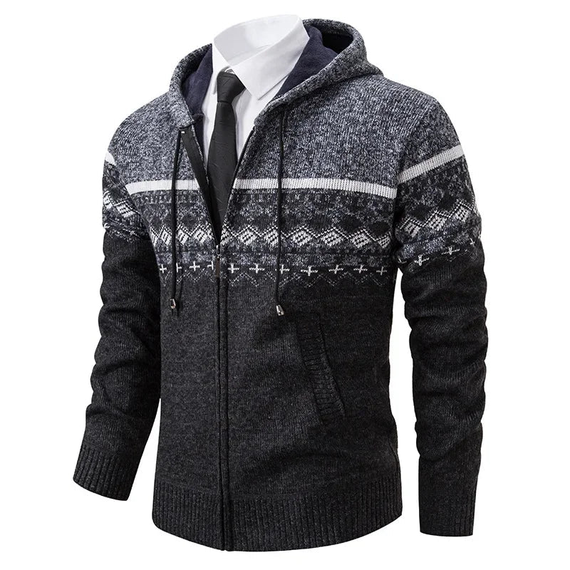 MARIVELOFASHION | GIACCA ETNICA IN MAGLIA DA UOMO