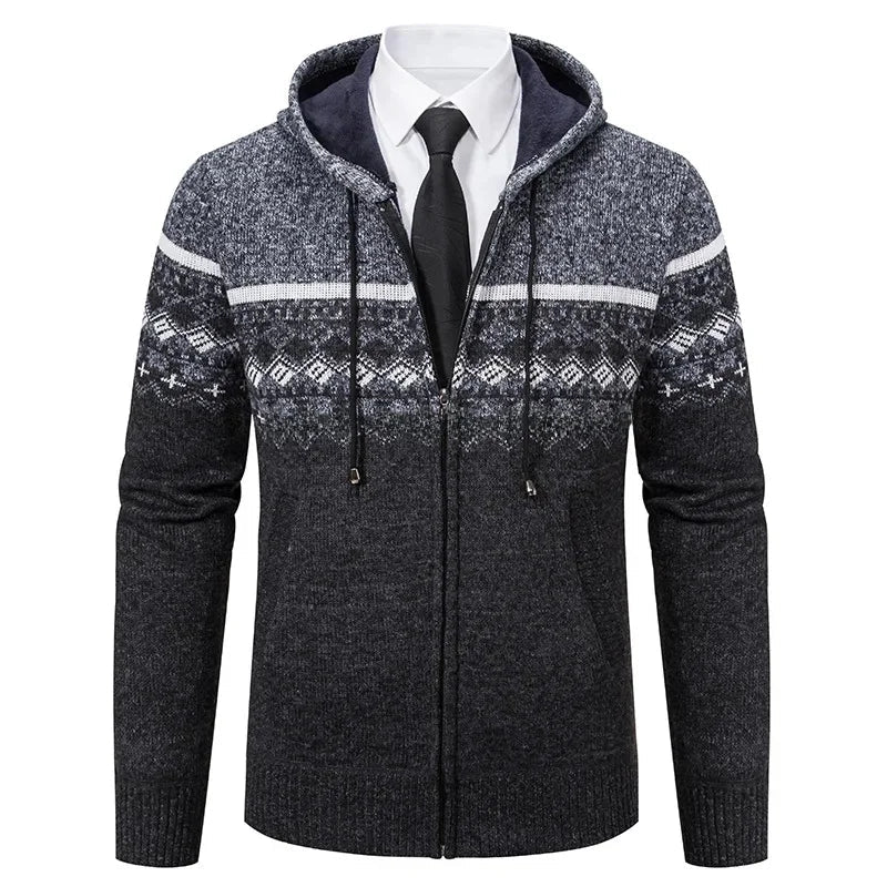 MARIVELOFASHION | GIACCA ETNICA IN MAGLIA DA UOMO