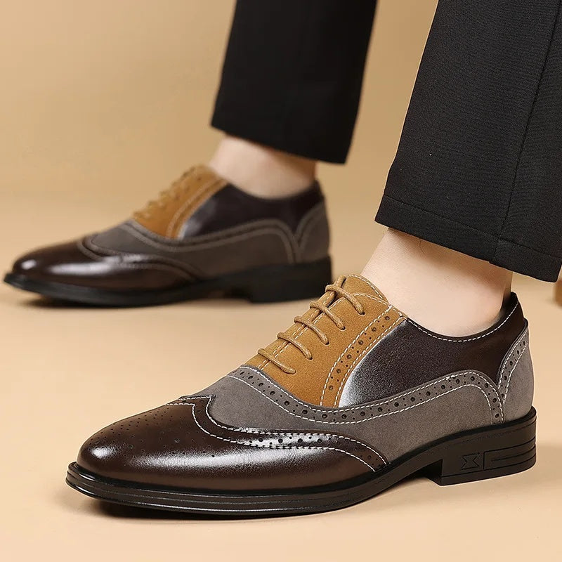 MARIVELOFASHION | SCARPE BROGUE CON LACCI DA UOMO