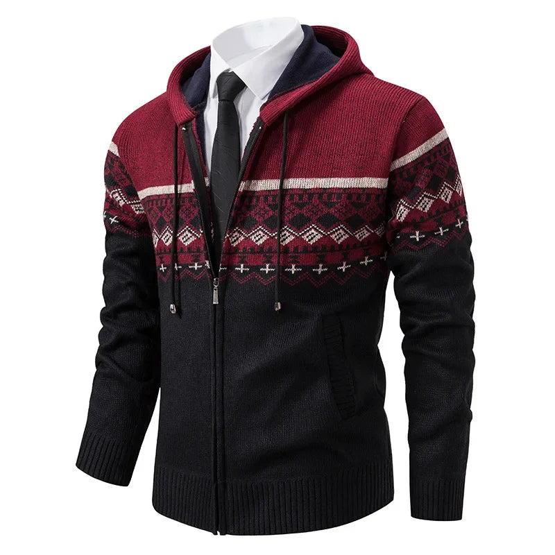 MARIVELOFASHION | GIACCA ETNICA IN MAGLIA DA UOMO