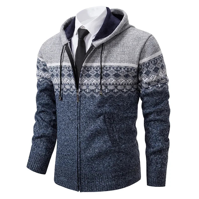 MARIVELOFASHION | GIACCA ETNICA IN MAGLIA DA UOMO