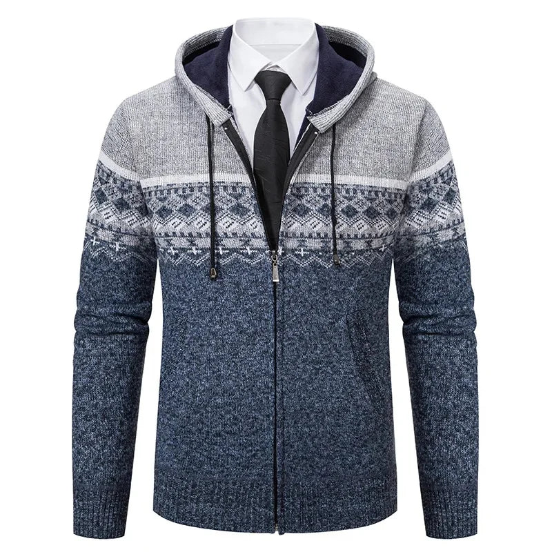 MARIVELOFASHION | GIACCA ETNICA IN MAGLIA DA UOMO